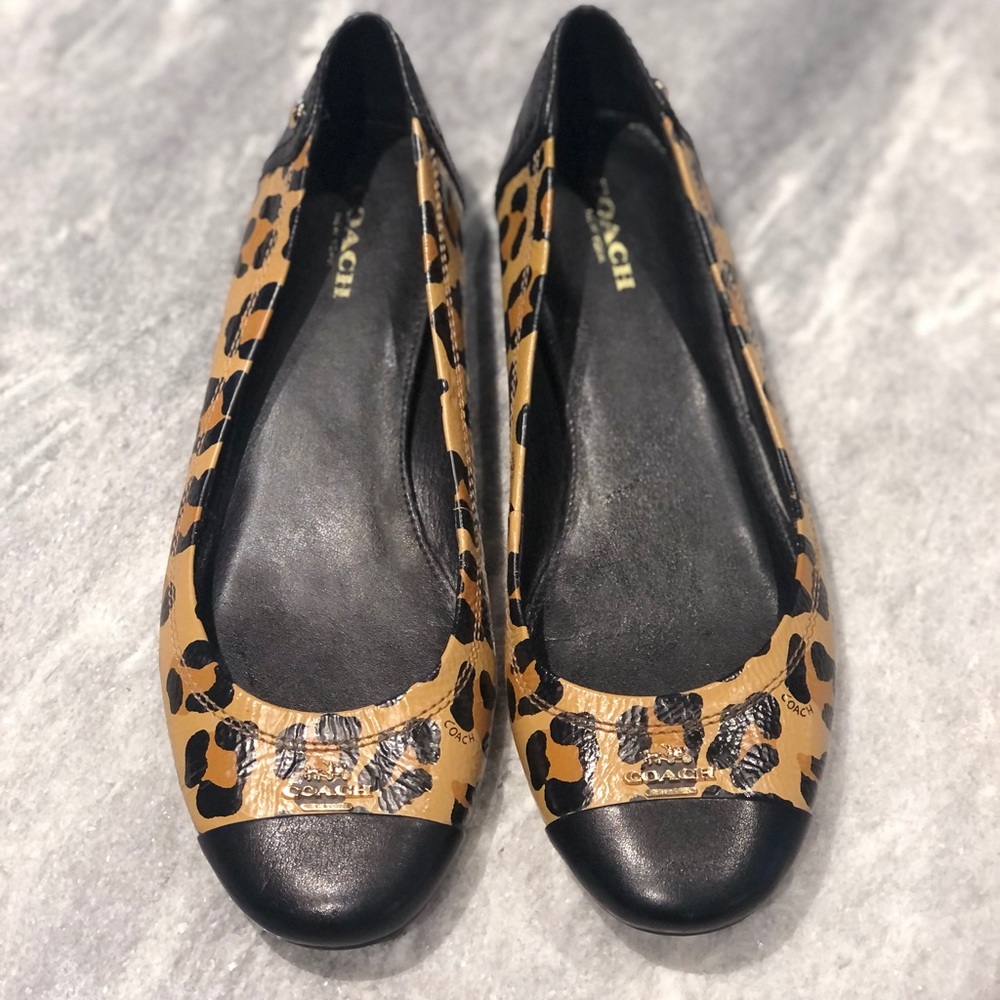 Coach Animal Print Chelsea Flat